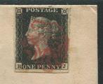 Groot-Brittannië 1840 - Penny black op complete brief -, Gestempeld