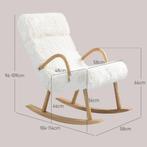 TRUUSK Schommelstoel Fauteuil Armleunstoel - Voedingsstoel i, Huis en Inrichting, Fauteuils, Verzenden, Nieuw
