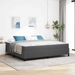 vidaXL Bedframe Anders Donkergrijs 100 x 200 cm Katoenen, Huis en Inrichting, Verzenden, Nieuw, Grijs
