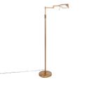 Design vloerlamp brons incl. LED met touch dimmer - Notia, Nieuw, Overige materialen, Modern, 100 tot 150 cm