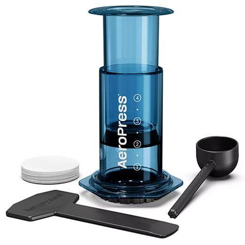 AeroPress Clear Blue Coffee Maker (filterkoffiemachine), Witgoed en Apparatuur, Koffiezetapparaten, Koffiebonen, Nieuw, Combi