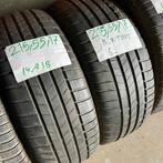 2 x Bridgestone Turanza T005 215-55-17 Zomerbanden 6mm, 17 inch, Ophalen of Verzenden, Band(en), Personenwagen