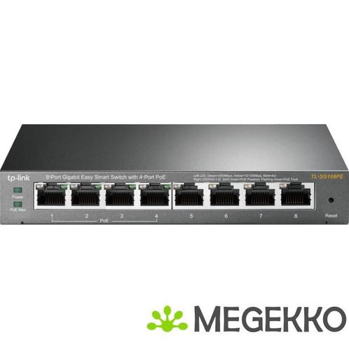 TP-Link 8-Port Gigabit TL-SG108PE, Computers en Software, Netwerk switches, Nieuw, Verzenden