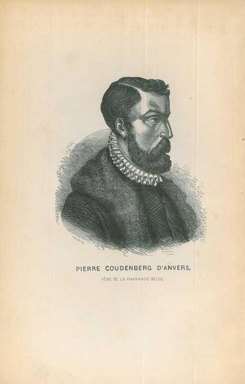 Portrait of Pierre Coudenberg, Antiek en Kunst, Kunst | Etsen en Gravures