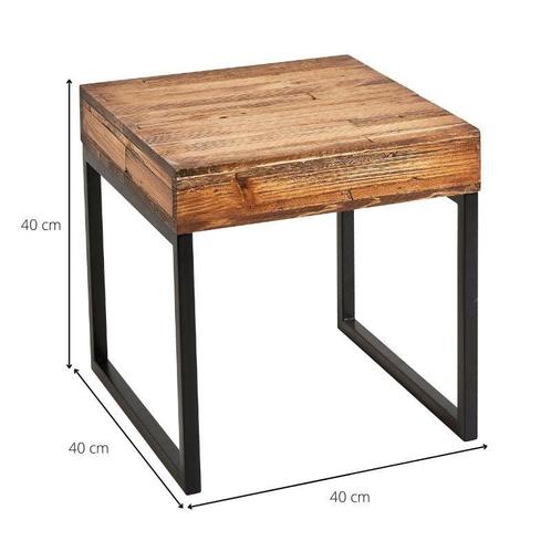 Oude man Meesterschap aantrekkelijk ≥ Bijzettafel hout/metaal - 40x40x40 cm — Tafels | Bijzettafels —  Marktplaats