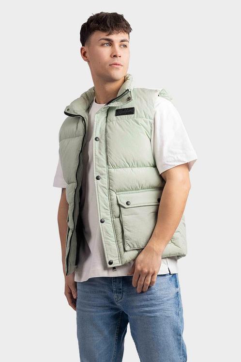 Malelions Crinkle Bodywarmer Heren Lichtgroen, Kleding | Heren, Bodywarmers, Groen, Nieuw, Verzenden