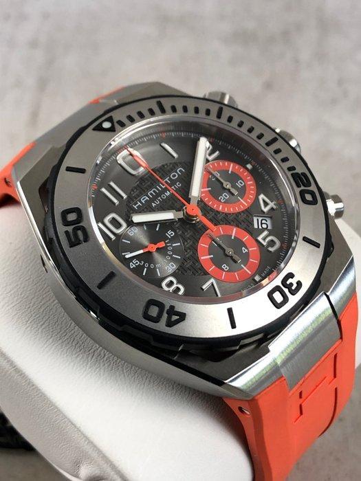 Hamilton - Khaki Navy Sub Chronograph Automatic - H78716983, Sieraden, Tassen en Uiterlijk, Horloges | Heren