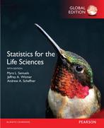 Statistics for the Life Sciences Global Editio 9781292101811, Boeken, Studieboeken en Cursussen, Verzenden, Zo goed als nieuw