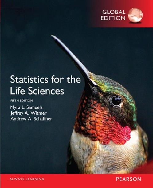 Statistics for the Life Sciences 9781292101811, Boeken, Studieboeken en Cursussen, Zo goed als nieuw, Verzenden