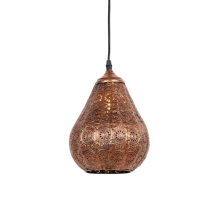 Oosterse hanglamp koper - Billa Dia, Huis en Inrichting, Lampen | Hanglampen, Nieuw, Overige materialen, 75 cm of meer