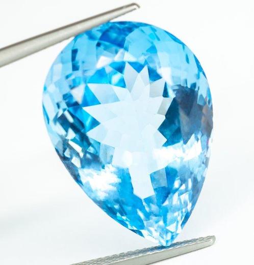 Zonder Minimumprijs Topaas - 37.15 ct - Antwerp Laboratory, Sieraden, Tassen en Uiterlijk, Edelstenen