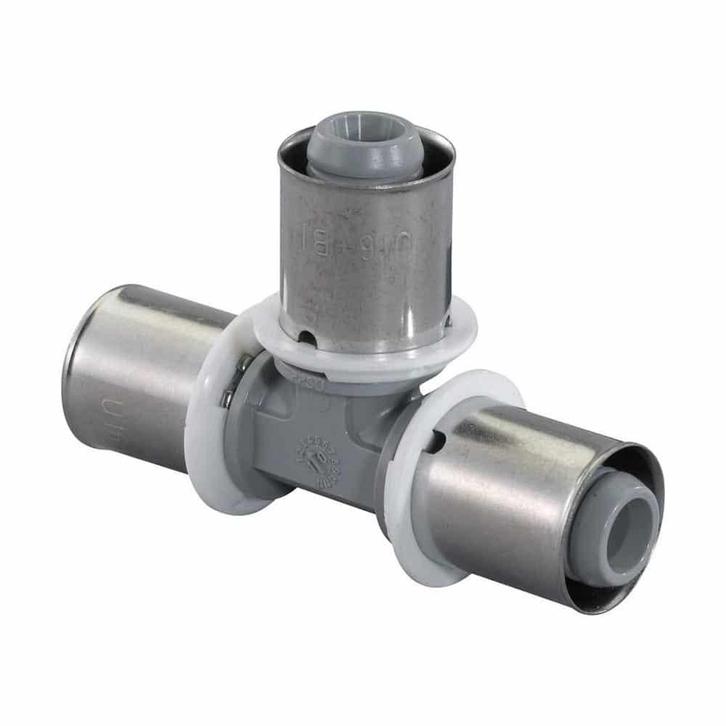 Uponor MLC composiet perskoppeling T stuk 20 x 20 x 16, Doe-het-zelf en Verbouw, Buizen en Afvoer, Ophalen of Verzenden