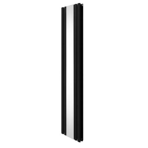 Ovale Spiegelradiator - 1800mm x 380mm - Zwart, Doe-het-zelf en Verbouw, Verwarming en Radiatoren, Verzenden