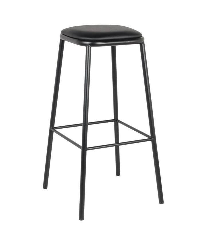 Barkruk INDY  EMZ Zwart PU, Huis en Inrichting, Barkrukken, Ophalen of Verzenden