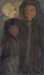 Gesina Boevé (1881-1958) - Portret drie figuren