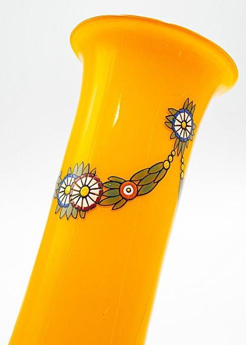 Kralik Art Nouveau Bohemian Glass Vase 1910, 31 cm - Vaas -, Antiek en Kunst, Antiek | Glas en Kristal