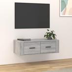 vidaXL Tv-hangmeubel 80x36x25 cm bewerkt hout grijs sonoma, Huis en Inrichting, Kasten | Televisiemeubels, Verzenden, Nieuw, 50 tot 100 cm