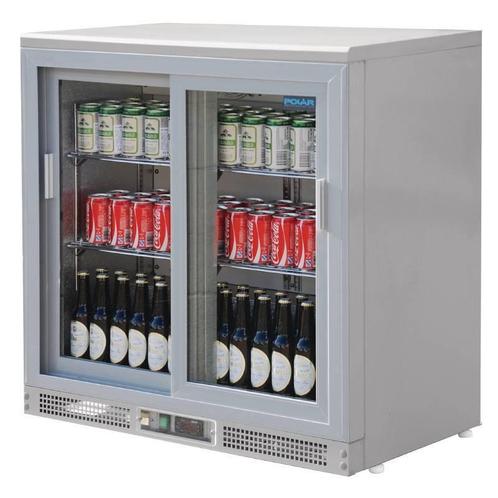 Polar Bardisplay Koeler | Zilver | 2 Glazen Schuifdeuren, Zakelijke goederen, Horeca | Keukenapparatuur, Verzenden