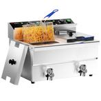 GGM Gastro | Dubbele elektrische friteuse - 8+8 liter - 6,5, Verzenden, Nieuw