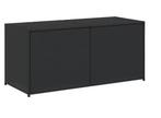 Polyrattan Tuinkist Zwart – 283L Opbergbox met Deksel, Verzenden, Nieuw