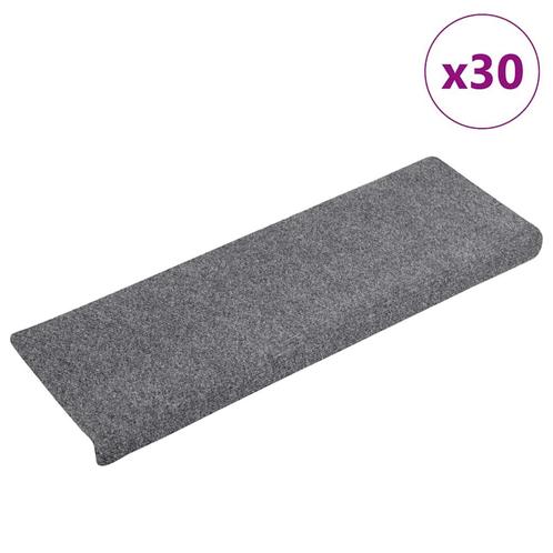 vidaXL Trapmatten zelfklevend 30 st 65x21x4 cm lichtgrijs, Doe-het-zelf en Verbouw, Ladders en Trappen, Nieuw, Verzenden