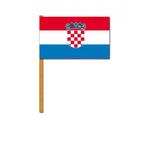 Luxe landen zwaaivlag Kroatie 30 x 45 cm - Kroatie versier.., Ophalen of Verzenden, Nieuw