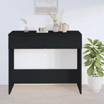 vidaXL Wandtafel 90x36x75 cm bewerkt hout zwart, Verzenden, Nieuw