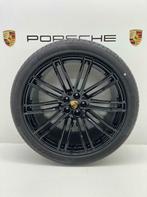 Porsche Panamera(971)ORIGINELE 21 Turbo IV zwart met banden, 315 mm, 21 inch, Banden en Velgen, Gebruikt