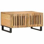 vidaXL Salontafel 80x51x40 cm massief ruw mangohout, Huis en Inrichting, Verzenden, Nieuw, Overige houtsoorten, 50 tot 100 cm