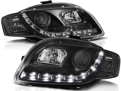 Koplampen Audi A4 B7 Devil Eyes DRL look Zwart ELR, Auto-onderdelen, Overige Auto-onderdelen, Ophalen of Verzenden