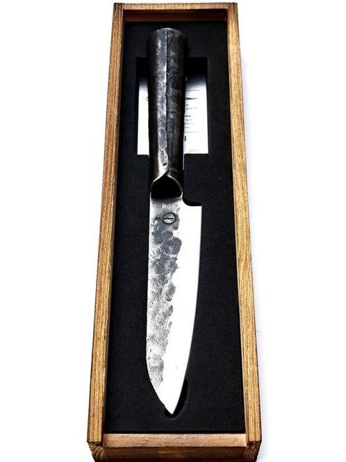 Santoku Knife - 440C Japanese Stainless Steel - Forged and, Antiek en Kunst, Antiek | Keukenbenodigdheden