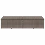 Tuinbox 220x50x58 cm poly rattan grijs (Schuurtjes-Rekken), Verzenden, Nieuw