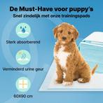 2dekans | Jake and Jacky 240 Puppy Training Pads 60 x 90 cm, Dieren en Toebehoren, Ophalen of Verzenden, Zo goed als nieuw