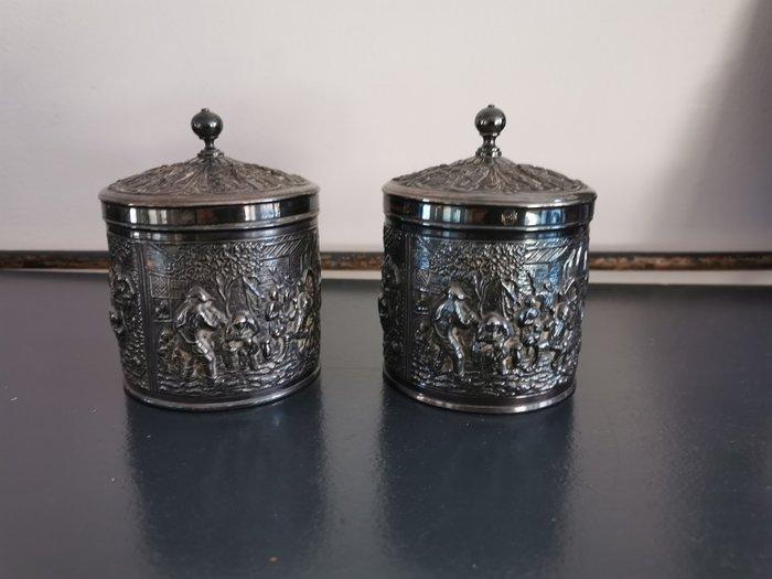 schoonhoven fabriek - herman Hooijkaas - Theeservies (2) -, Antiek en Kunst, Curiosa en Brocante