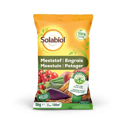 SOLABIOL MOESTUIN MESTSTOF 5 KG (PLANT & ZORG), Tuin en Terras, Plantenvoeding, Nieuw, Ophalen of Verzenden