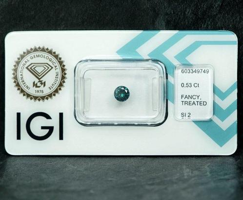 1 pcs Diamant (Kleurbehandeld) - 0.53 ct - SI2 -, Sieraden, Tassen en Uiterlijk, Edelstenen