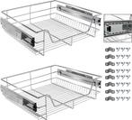 Keukenlade - Telescopische lade - 60 cm - 2 stuks - RVS - Ar, Huis en Inrichting, Verzenden, Zo goed als nieuw