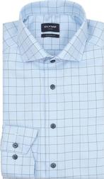 Olymp Luxor Overhemd Multicheck Blauw maat 38 Heren, Kleding | Heren, Overhemden, Verzenden, Nieuw, OLYMP