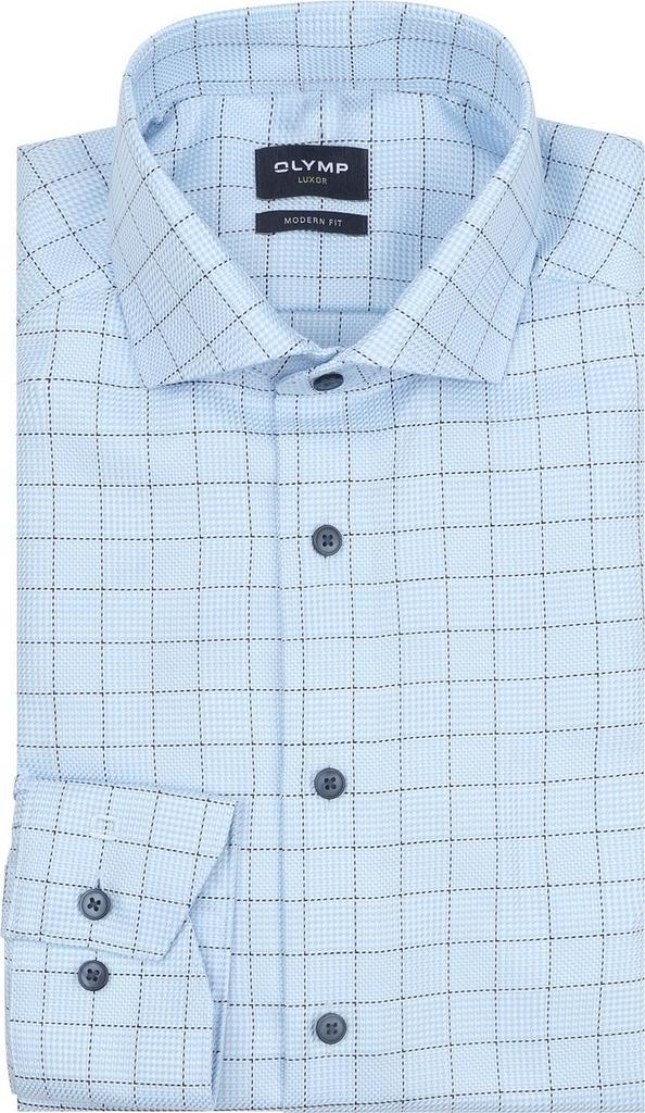 Olymp Luxor Overhemd Multicheck Blauw maat 38 Heren, Kleding | Heren, Overhemden, Nieuw, Verzenden