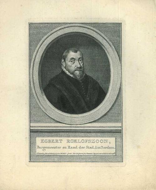 Portrait of Egbert Roelofsz., Antiek en Kunst, Kunst | Etsen en Gravures