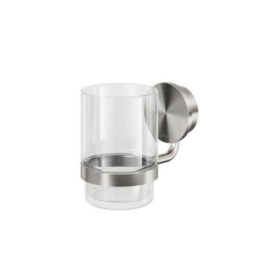 Glashouder met Glas Geesa Opal RVS, Doe-het-zelf en Verbouw, Sanitair, Ophalen of Verzenden