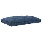 vidaXL Pallet Sofa Kussen Indigo Stof, Huis en Inrichting, Verzenden, Nieuw, Blauw