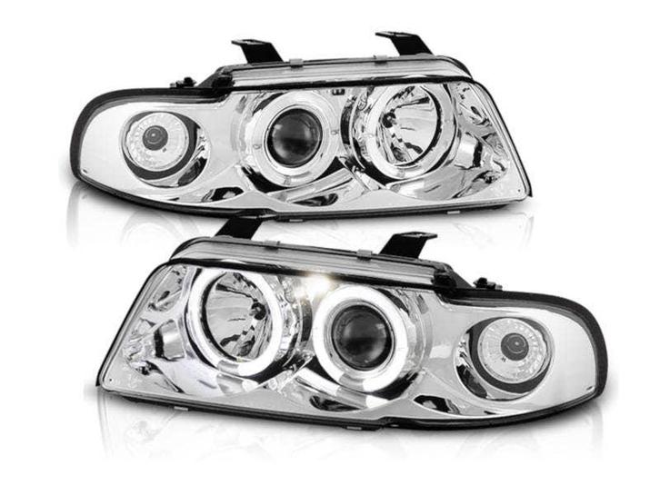 Angel Eyes koplamp units Chrome geschikt voor Audi A4, Auto-onderdelen, Verlichting, Nieuw, Audi, Verzenden