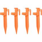Benson Tentharingen - LED-verlichting - 4 stuks - Oranje..., Caravans en Kamperen, Kampeeraccessoires, Ophalen of Verzenden, Nieuw