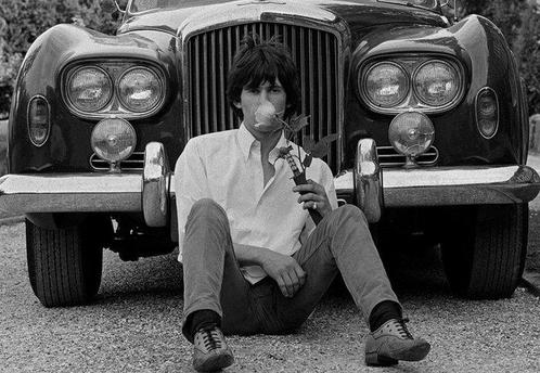 Gered Mankowitz - Keith Richards sitting in front of Blue, Antiek en Kunst, Kunst | Schilderijen | Modern