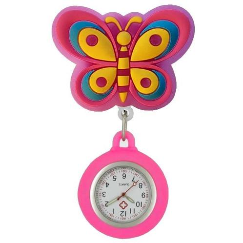Fako® - Verpleegstershorloge - 3D Roller - Vlinder, Sieraden, Tassen en Uiterlijk, Horloges | Dames, Verzenden