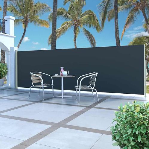 vidaXL Windscherm uittrekbaar 160x500 cm blauw, Tuin en Terras, Zonneschermen, Nieuw, Verzenden