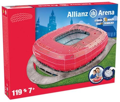 Bayern Munchen - Allianz Arena 3D Puzzel (119 stukjes) |, Hobby en Vrije tijd, Denksport en Puzzels, Nieuw, Verzenden