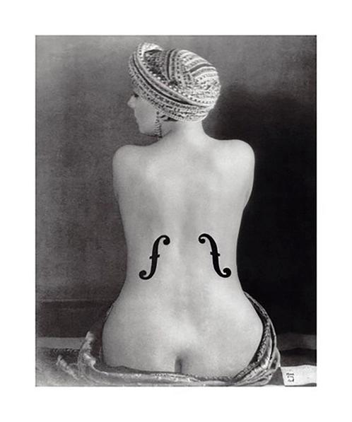 Kunstdruk Man Ray - Le Violon d-Ingres 51x61cm, Huis en Inrichting, Woonaccessoires | Schilderijen, Tekeningen en Foto's, Nieuw