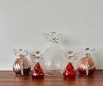 Kerstdecoratie - 5 Handgemaakte engeltjes - Venetiaans glas, Nieuw